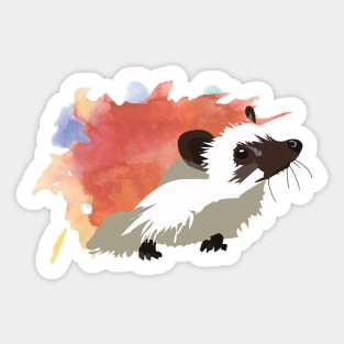 Watercolour Hedgehog Sticker